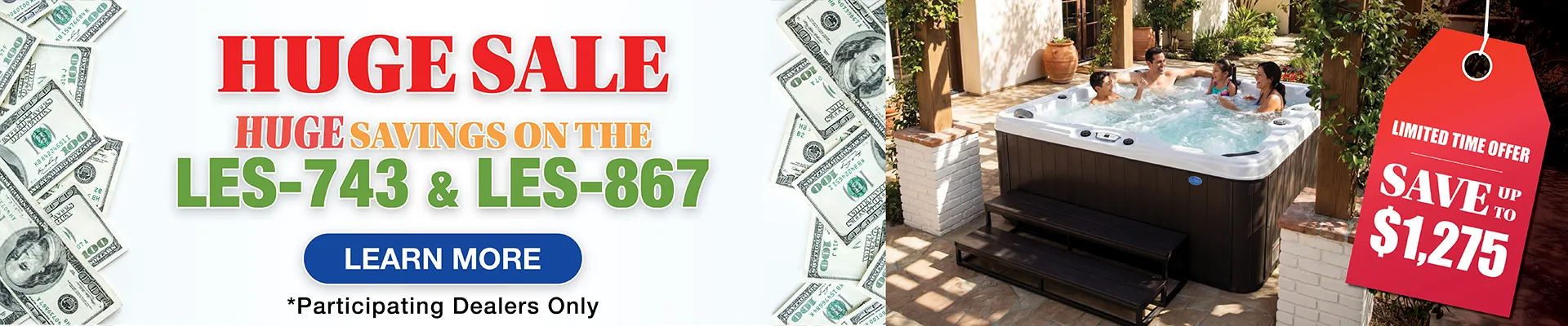 Calspas hot tub being used in a family setting - Rome